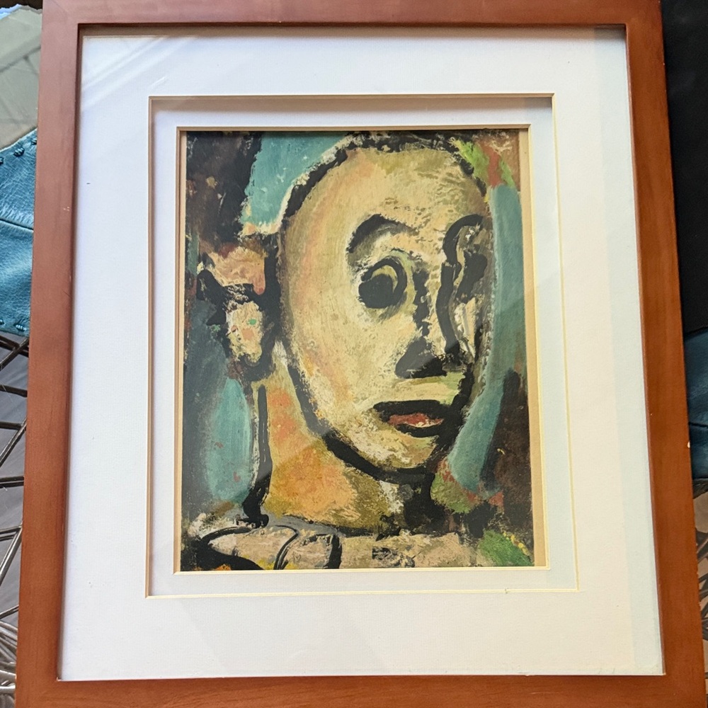 Pochoir after the painting, is part of the Visages Portfolio.